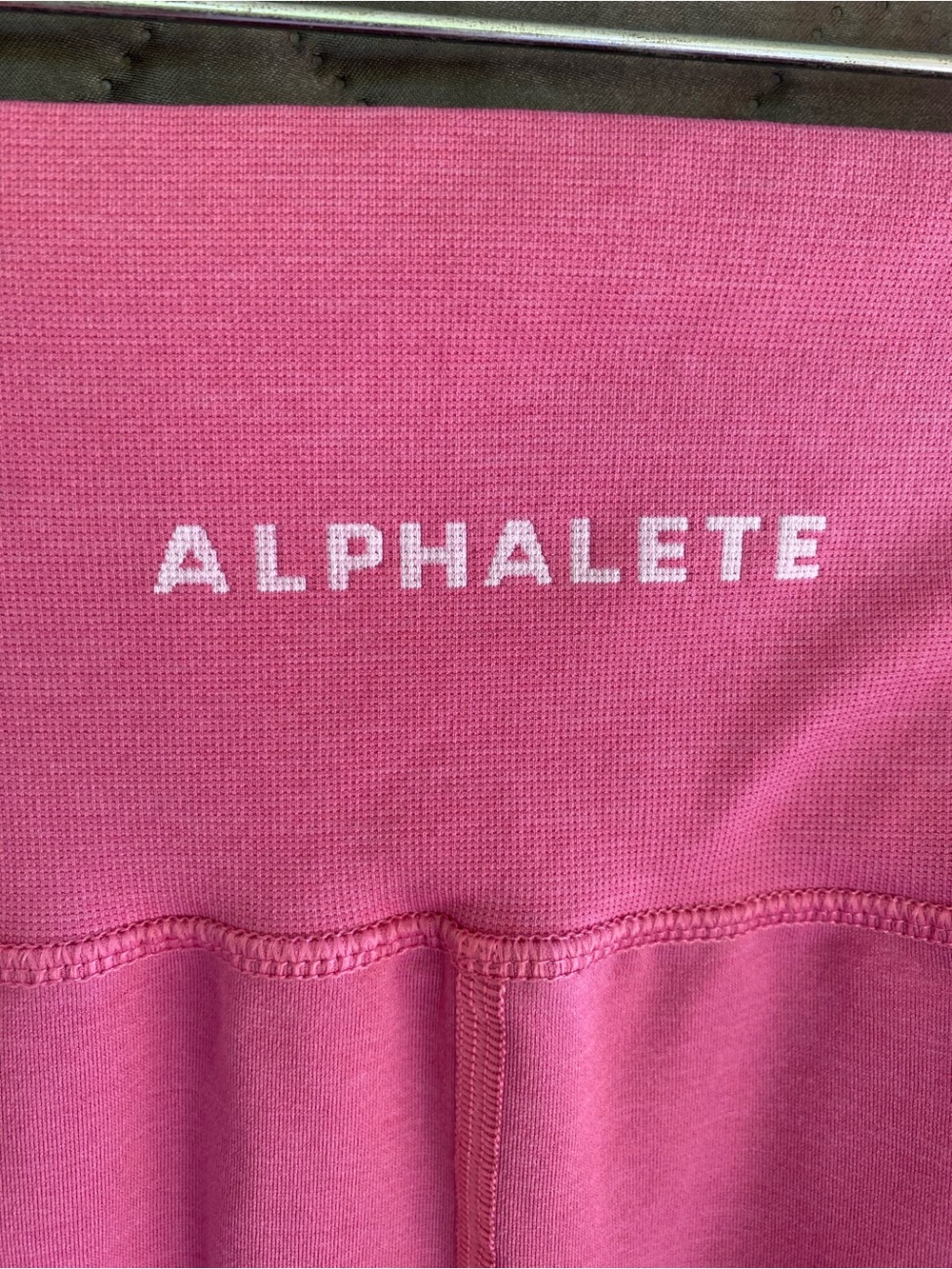 Alphalete OG Revival Knit High-Waisted Seamless Leggings Pink S